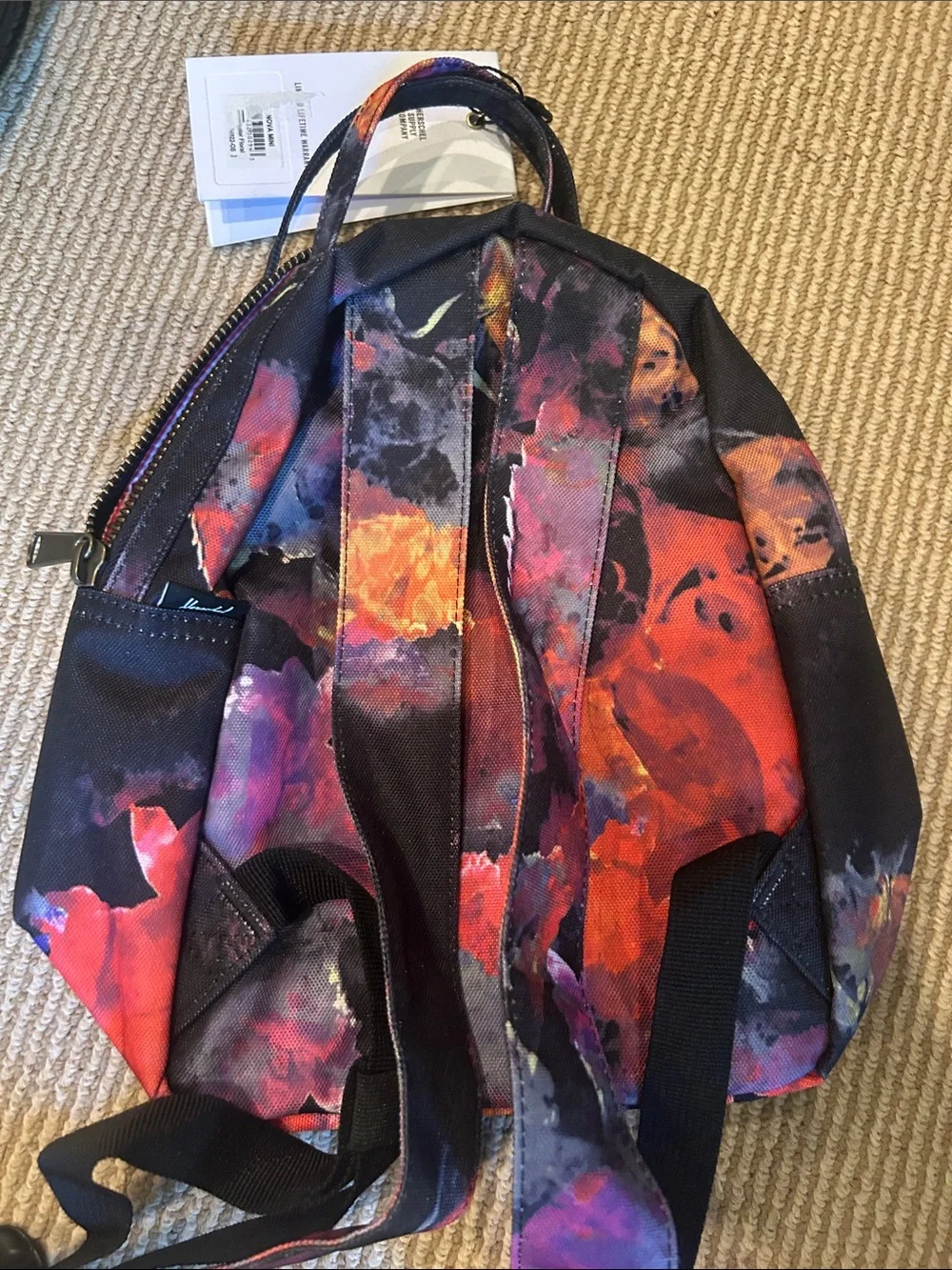 NWT Herschel Supply Company nova mini watwrcolor floral Multicolor Backpack